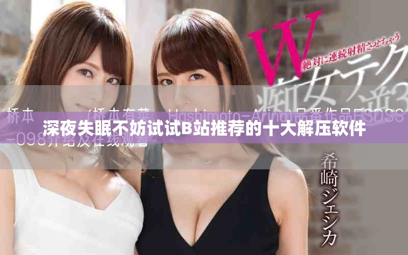 深夜失眠不妨试试B站推荐的十大解压软件