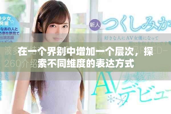 在一个界别中增加一个层次，探索不同维度的表达方式
